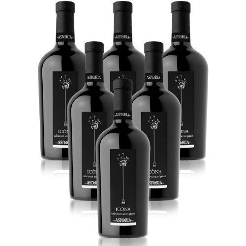 Cabernet Sauvignon Icòna Doc Astoria Italienischer Rotwein (6 flaschen 75 cl.) von Astoria