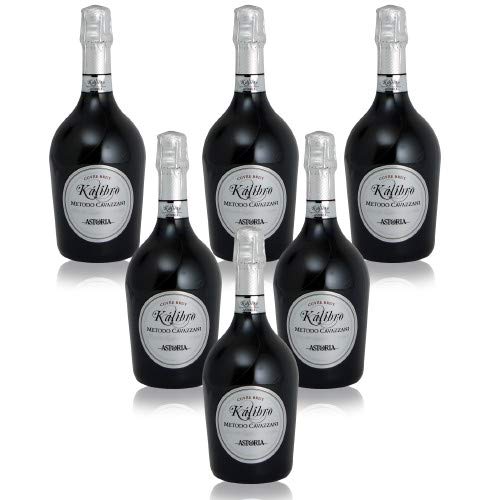 Kalibro Spumante Brut Metodo Cavazzani Astoria Italienischer Sekt (6 flaschen 75 cl.) von Astoria