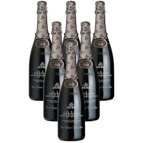 Prosecco Valdobbiadene Superiore Millesimato DOCG Astoria Italienischer Sekt (6 flaschen 75 cl.) von Astoria