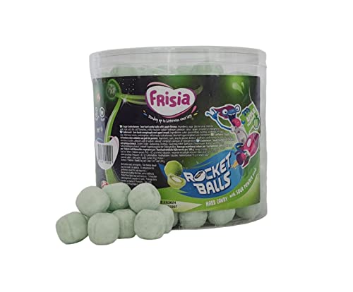 Frisia Rocketballs Apfel - Hartkaramellen mit saurem Brausepulver gefüllt - 200 Stück von Frisia