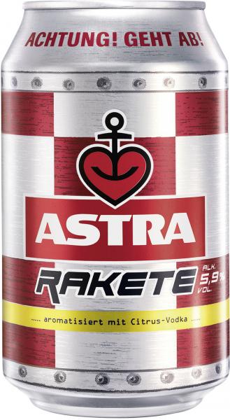Astra Rakete Citrus-Vodka Dose (Einweg) von Astra