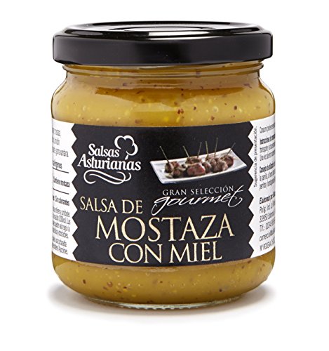 Asturian Sauces Honig-Senf-Sauce - 210 gr - [Packung mit 6] von Salsas Asturianas