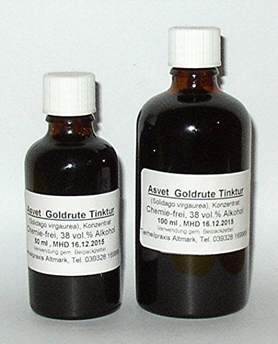 100ml Asvet Goldrute Tropfen, Tinktur, Solidago virgaurea Auszug 100ml Asvet Goldrute Tropfen, Tinktur, Solidago virgaurea Auszug von Asvet