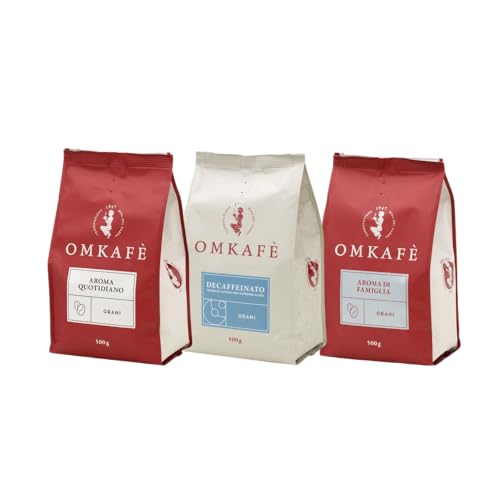 Omkafe-Trio: Espresso Decaffeinato, Aroma di Famiglia & Aroma Quotidiano von Atempause Kaffee
