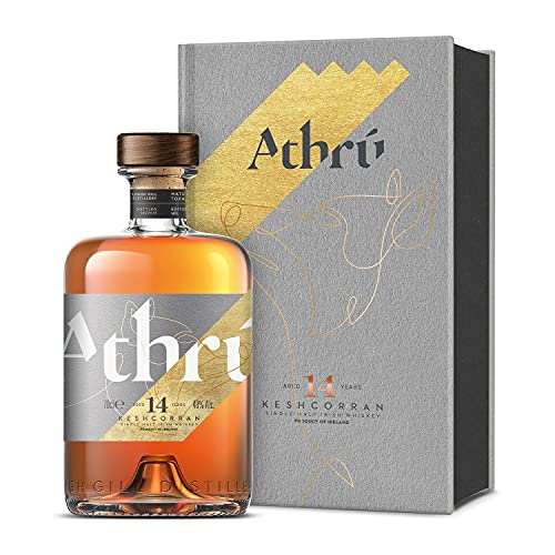 Athrú KESHCORRAN 14 Years Old Single Malt Irish Whiskey Whisky (1 x 0.7 l) von Athrú