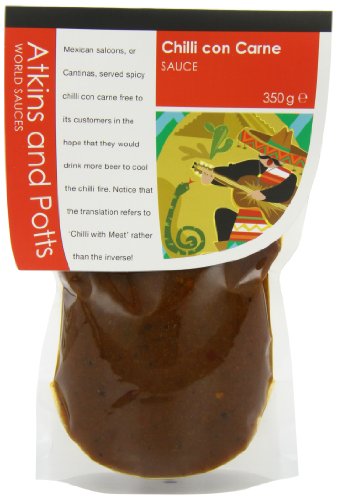 Atkins and Potts Chilli con Carne Sauce 350 g, 6 Stück von Atkins & Potts