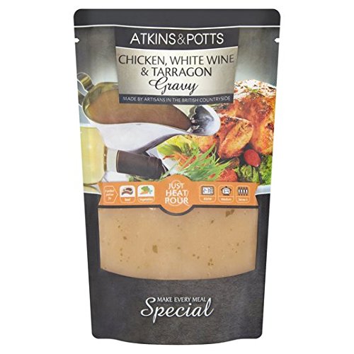 Atkins & Potts Glutenfreie Huhn mit Soße Weißwein und Estragon 350g von Atkins & Potts