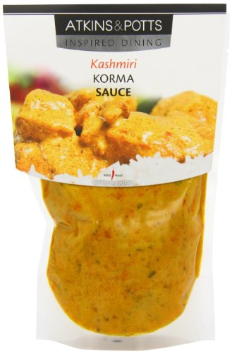 Atkins & Potts Kashmiri Korma Sauce (350g) - Packung mit 6 von Atkins & Potts