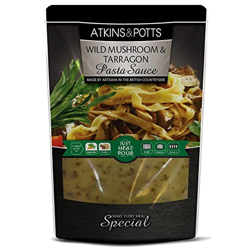 Atkins & Potts - Wild Mushroom & Tarragon Pasta Sauce - 350g Atkins & Potts - Wild Mushroom & Tarragon Pasta Sauce - 350g von Atkins & Potts