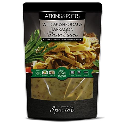 Atkins & Potts - Wild Mushroom & Tarragon Pasta Sauce - 350g von Atkins & Potts