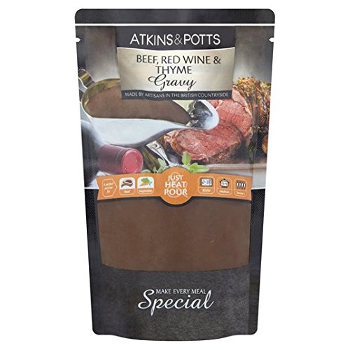 Atkins & Potts kostenlos von Beef Gravy mit Rotwein und Thymian 350g von Atkins & Potts