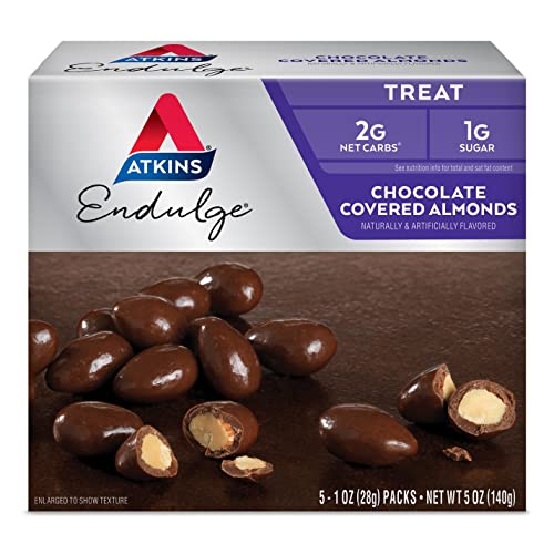 Atkins Treat Chocolate Covered Almonds 5 Pakete von Atkins