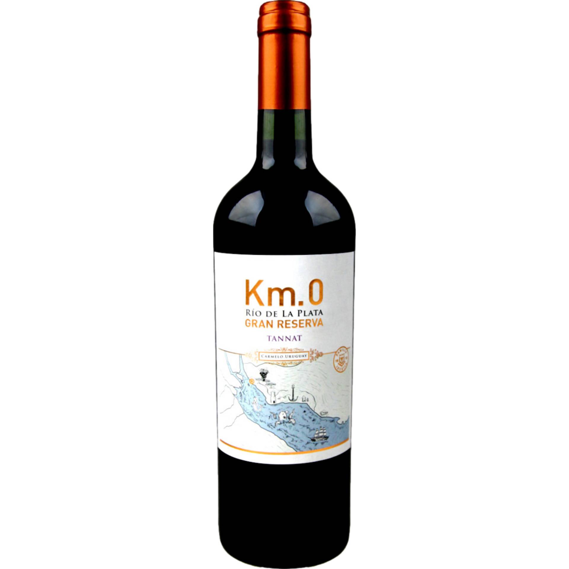 Km.0 Gran Reserva Tannat, Colonia, Montevideo, 2017, Rotwein Km.0 Gran Reserva Tannat, Colonia, Montevideo, 2017, Rotwein von Atlantik Weine e.K. | Finkenweg 7 | 65375 Oestrich-Winkel