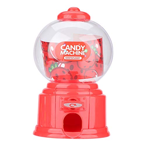 Kunststoff Kaugummiautomat, tragbare Kinder Bonbonautomat Red Bubble Gum Dispenser Neuheit Spaß Geburtstagsfeier Gunst für Jungen Mädchen(rot) von Atyhao