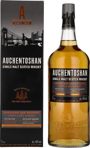Auchentoshan AMERICAN OAK Single Malt Scotch Whisky 40% Vol. 1l in Geschenkbox Auchentoshan AMERICAN OAK Single Malt Scotch Whisky 40% Vol. 1l in Geschenkbox von Auchentoshan