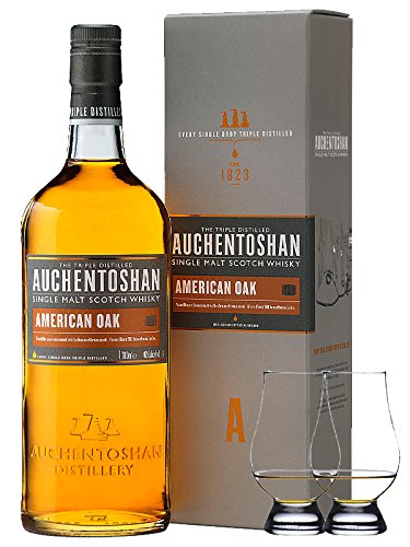 Auchentoshan American Oak Single Malt Whisky 0,7 Liter + 2 Glencairn Gläser von Unbekannt