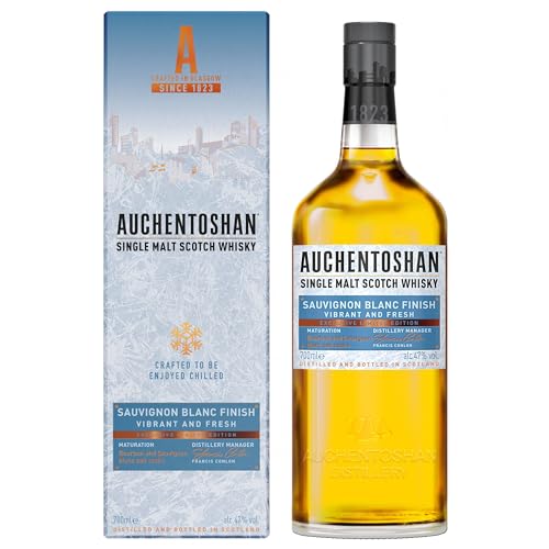 Auchentoshan Sauvignon Blanc | Single Malt Whisky | mit Geschenkverpackung | bewegend frisches Aroma | 47% Vol | 700ml Einzelflasche Auchentoshan Sauvignon Blanc | Single Malt Whisky | mit Geschenkverpackung | bewegend frisches Aroma | 47% Vol | 700ml Einzelflasche von Auchentoshan