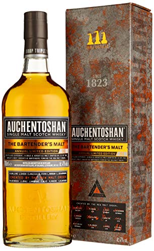 Auchentoshan The Bartender's Malt | Single Malt Scotch Whisky | mit Geschenkverpackung | 47% Vol | 700ml Einzelflasche Auchentoshan The Bartender's Malt | Single Malt Scotch Whisky | mit Geschenkverpackung | 47% Vol | 700ml Einzelflasche von Auchentoshan