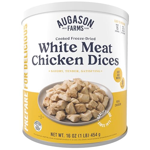 Augason Farms Freeze Dried Chicken Breast Chunks #10 Can, 16 oz by Augason Farms Augason Farms Freeze Dried Chicken Breast Chunks #10 Can, 16 oz by Augason Farms von Augason Farms