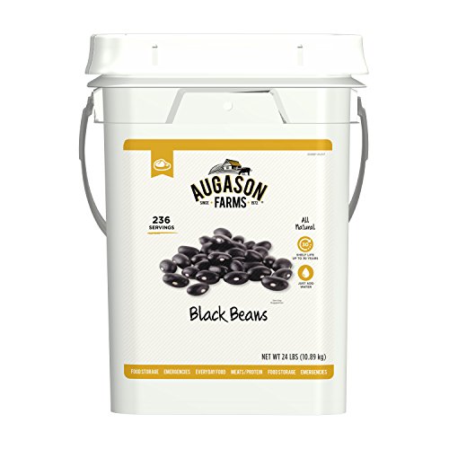 Augason Farms Getrocknete schwarze Bohnen, 1,2 l Eimer, Lebensmittelaufbewahrung, Notfall-Lebensmittelversorgung, tägliche Mahlzeiten, 237 Portionen Augason Farms Getrocknete schwarze Bohnen, 1,2 l Eimer, Lebensmittelaufbewahrung, Notfall-Lebensmittelversorgung, tägliche Mahlzeiten, 237 Portionen von Augason Farms