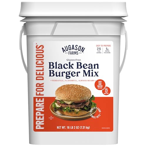 Augason Farms Glutenfreier schwarzer Bohnen-Burger, 12,7 l Augason Farms Glutenfreier schwarzer Bohnen-Burger, 12,7 l von Augason Farms