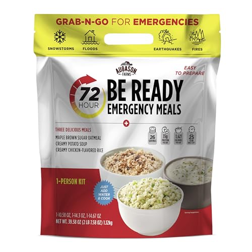Augason Farms 72 Stunden Be Ready Notfall-Mahlzeit-Set, Weiß, Größe S Augason Farms 72 Stunden Be Ready Notfall-Mahlzeit-Set, Weiß, Größe S von Augason Farms