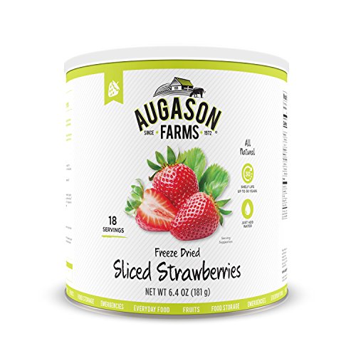 Augason Farms Sliced Strawberries 6.4 oz #10 Can by von Augason Farms
