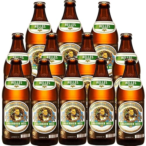 Augustinerbräu - Lagerbier hell (12 Flaschen à 0,5 l / 5,2 % vol.)