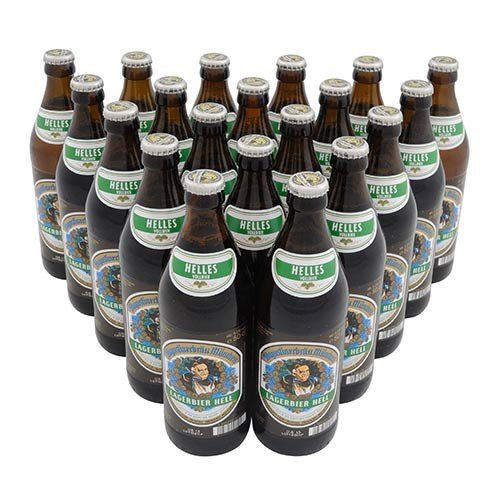 Augustinerbräu - Lagerbier hell (20 Flaschen à 0,5 l / 5,2 % vol.) von Augustiner