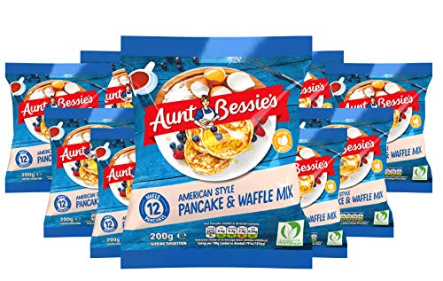 Aunt Bessie's American Style Pfannkuchen-Teigmischung & Waffel-Teigmischung, 200 g – 12 Stück von Aunt Bessies