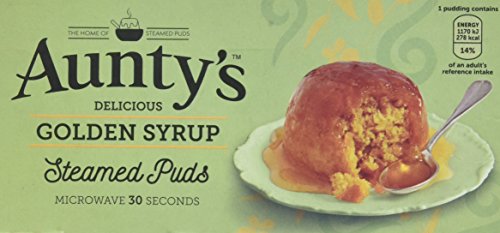Aunty's Steamed Pudding's With Golden Syrup 2x 100g - traditionelles Dessert mit goldfarbenen Sirup von Aunty's
