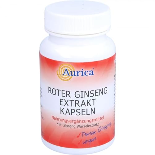 Aurica Roter Ginsengextrakt Kapseln 60 St. à 450 mg von Aurica Naturheilmittel & Naturwaren GmbH