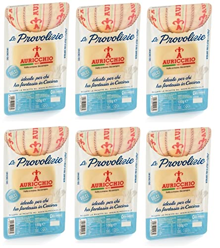 6x Auricchio Le Provolizie Provolone Dolce Geschnittener Süßer Käse mit 100% italienischer Milch 100g Packung von Auricchio