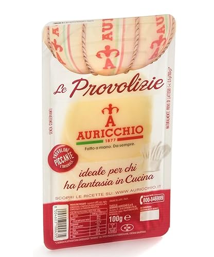 Auricchio Le Provolizie Provolone Piccante Geschnittener Würziger Käse mit 100% italienischer Milch 100g Packung von Auricchio
