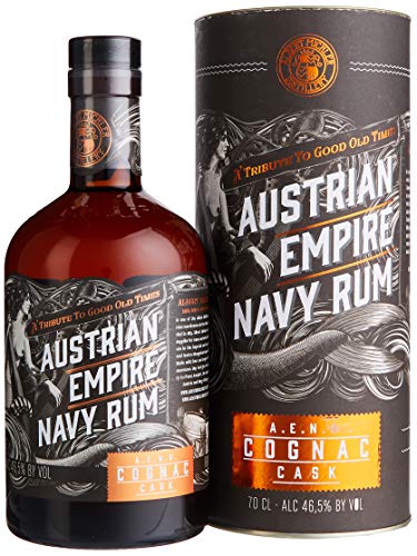 Albert Michler I Austrian Empire Navy Rum Reserve Double Cask Cognac I 700 ml I 46,50% Volume I Bernsteinfarbener Premium-Rum aus der Karibik von Austrian Empire Navy