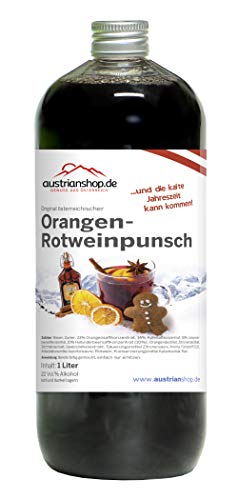 Original österreichischer Orangen Rotwein Punsch 1l von Austrianshop