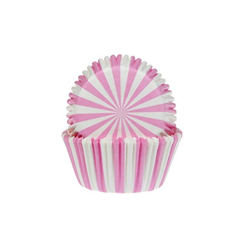 House of Marie Papierbackform - Zirkus pink-weiß - Baking Cups - Circus pink-white - 50 Stück von Autour du gâteau