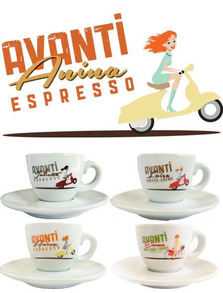 12 Avanti Espressotassen von Avanti