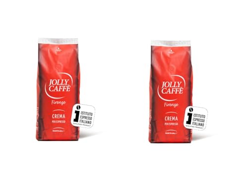 Jolly Caffè Crema Espresso Bohnen, 1000g, Premium Arabica-Mischung aus Zentralamerika, 2er Pack von Avanti