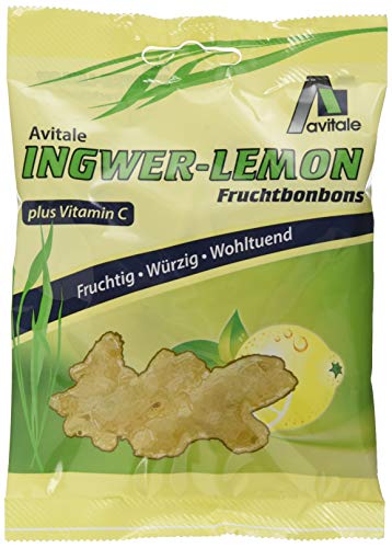 Avitale Ingwer-Lemon Fruchtbonbon, 5er Pack (5 x 75 g) von Avitale