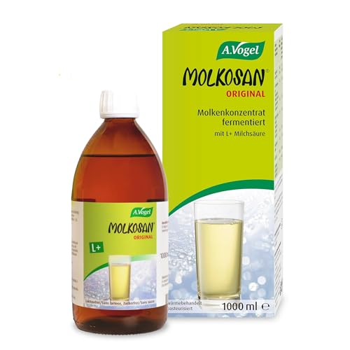 A.Vogel Molkosan Molkenkonzentrat mit L+ Milchsäure, 1 L, aus Schweizer Milch, für ein gutes Bauchgefühl von A.Vogel