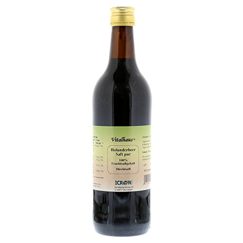 Holunderbeer Saft pur Vitalhaus Holunderbeer Saft pur Vitalhaus von Axisis GmbH