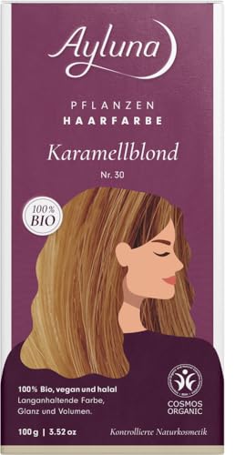 Pflanzenhaarfarbe Karamellblond 6 x 100 gr Pflanzenhaarfarbe Karamellblond 6 x 100 gr von Ayluna