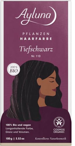 Pflanzenhaarfarbe Tiefschwarz 2 x 100 gr Pflanzenhaarfarbe Tiefschwarz 2 x 100 gr von Ayluna