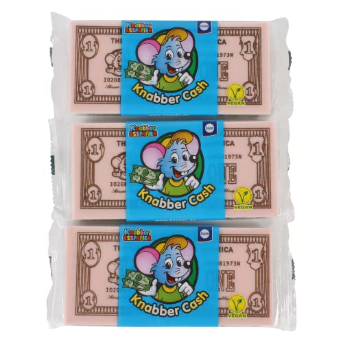 Küchle Knabber-Cash Geldscheine 4-farbig | 3er Pack (3 x 20g) | Esspapier | Essoblaten mit Süßungsmittel | Vegan von Ayursana