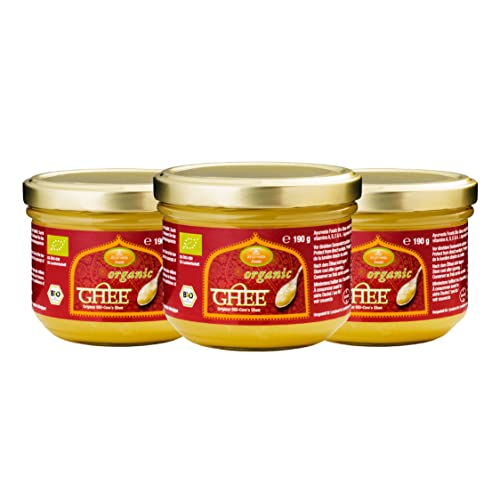 Ayurveda Foods - Organic Premium Bio Ghee 3er Set à 190g, sehr lange Haltbarkeit, Bio-Siegel, Brat- Kochfett Ayurveda Foods - Organic Premium Bio Ghee 3er Set à 190g, sehr lange Haltbarkeit, Bio-Siegel, Brat- Kochfett von Ayurveda Foods