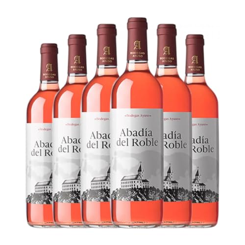 Ayuso Abadía del Roble Rosado La Mancha 75 cl (Schachtel mit 6 Flaschen von 75 cl) von Distribuidor