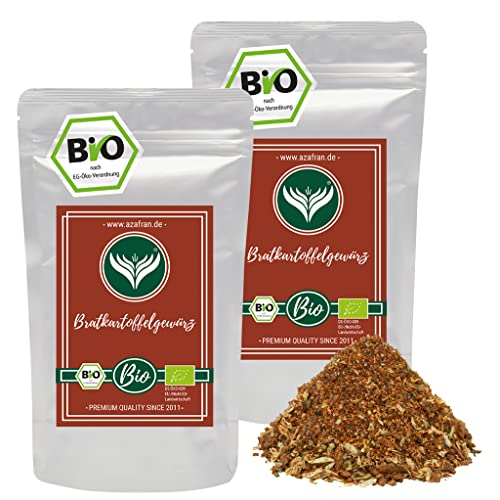 Azafran BIO Bratkartoffel Gewürzmischung, Bratkartoffelgewürz, Gemüse und Kartoffel Gewürz Würzmischung 500g von Azafran