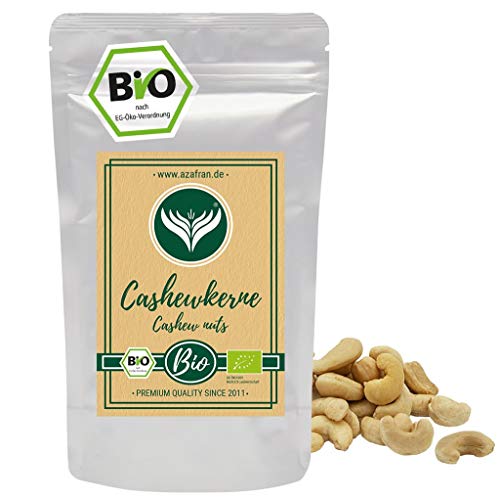 Azafran BIO Cashew Nüsse - Cashewkerne naturbelassen ganz 250g von Azafran