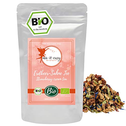 Azafran BIO Erdbeer Sahne Tee lose - Früchtetee by Mix it easy 250g von Azafran